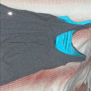 Ivivva tank top with sports bra attatched